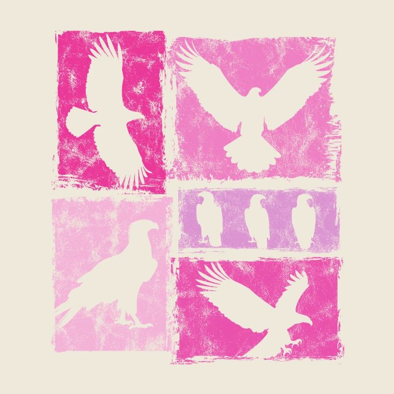 Eagle Retro Graphic Silhouettes