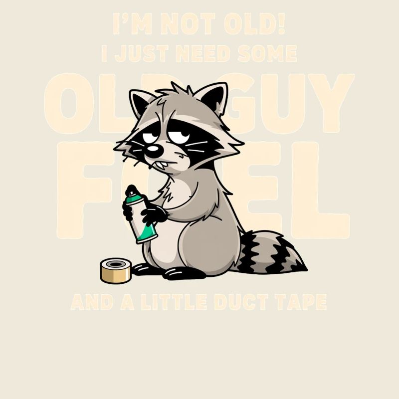 Waschbär-Treibstoff-Meme-Tee