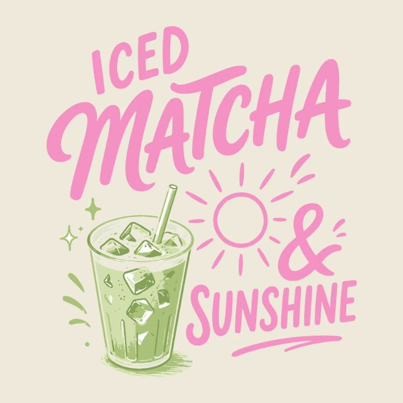 Matcha glacé Sunshine - Boisson d’été