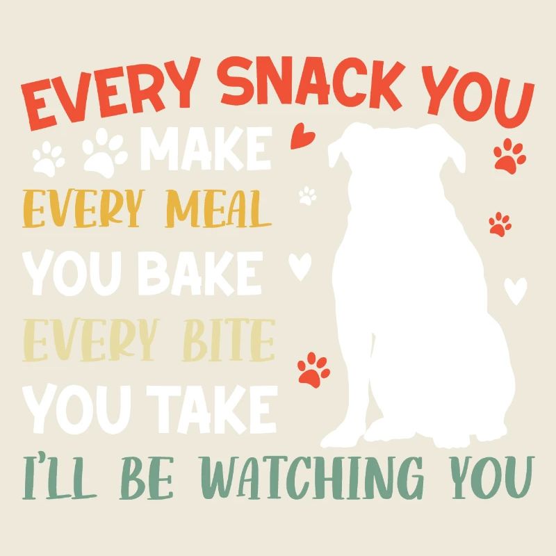 Chiens - Chaque collation que vous préparez, je vous surveillerai !