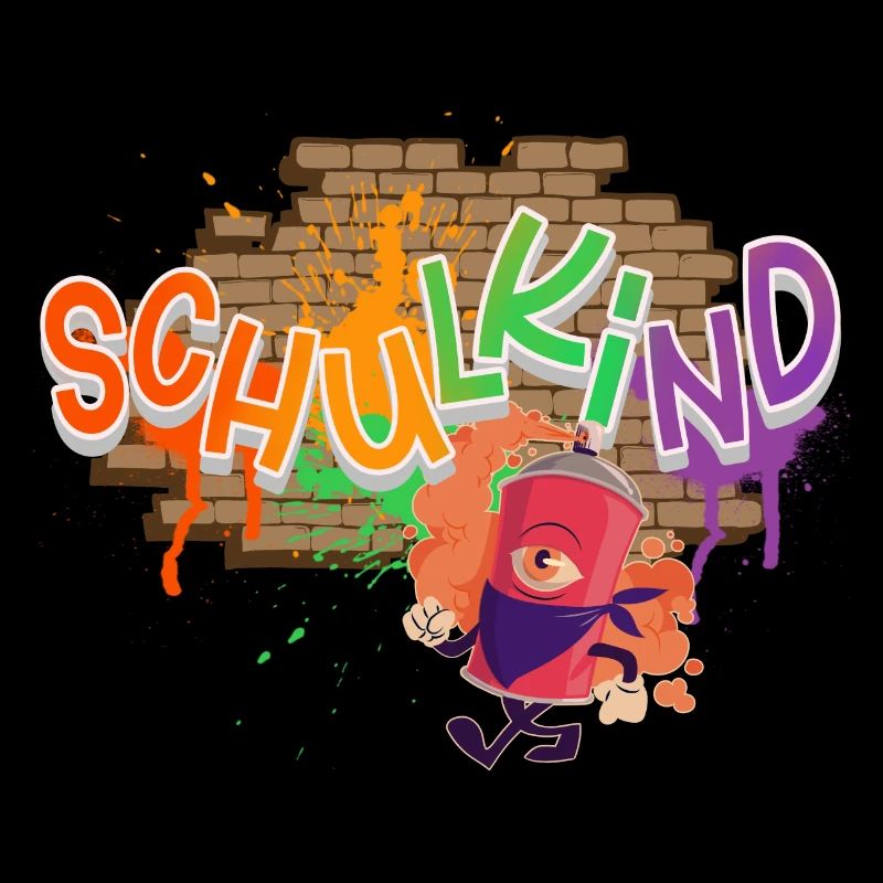 Schulkind Graffiti Einschulung