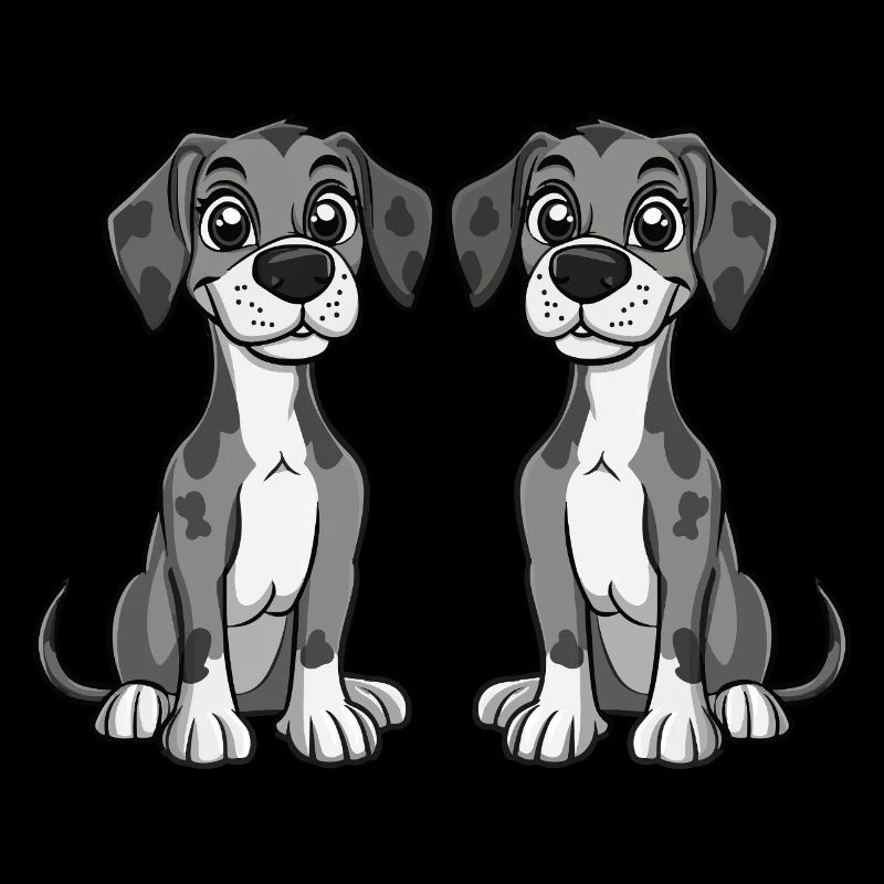 Great Dane Dog Comic