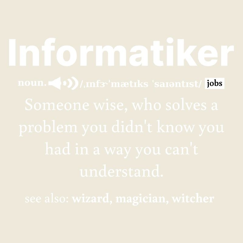 IT Informatik Informatiker Computerarbeit Geschenk