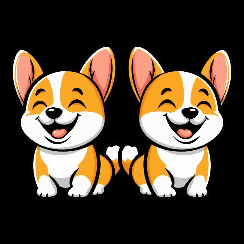Corgi Hund Comic