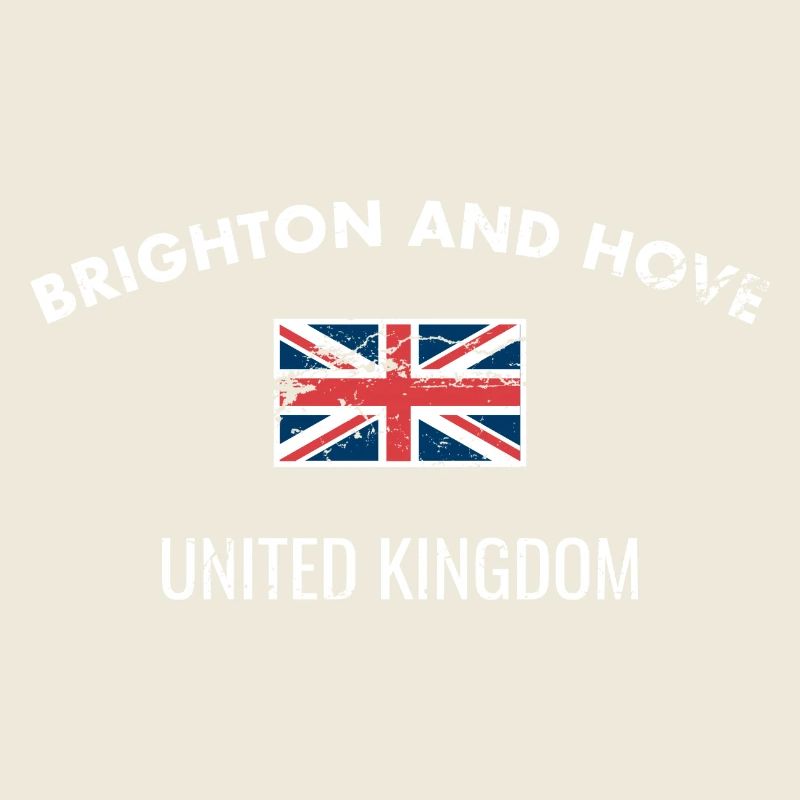 Brighton And Hove Royaume-Uni Vintage Drapeau Brite