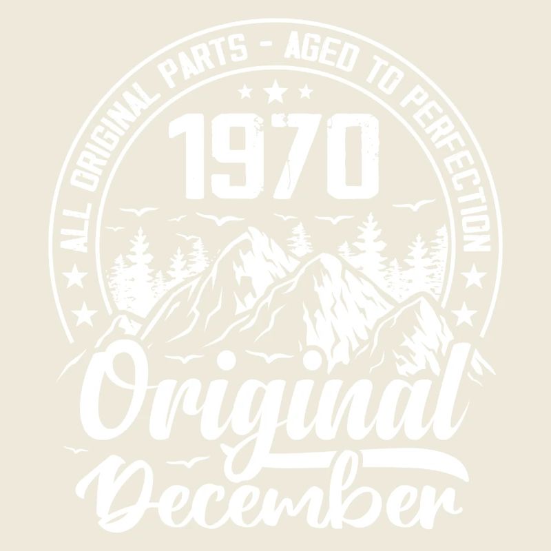 décembre 1970 Original 54 Ans Cadeau Anniversaire