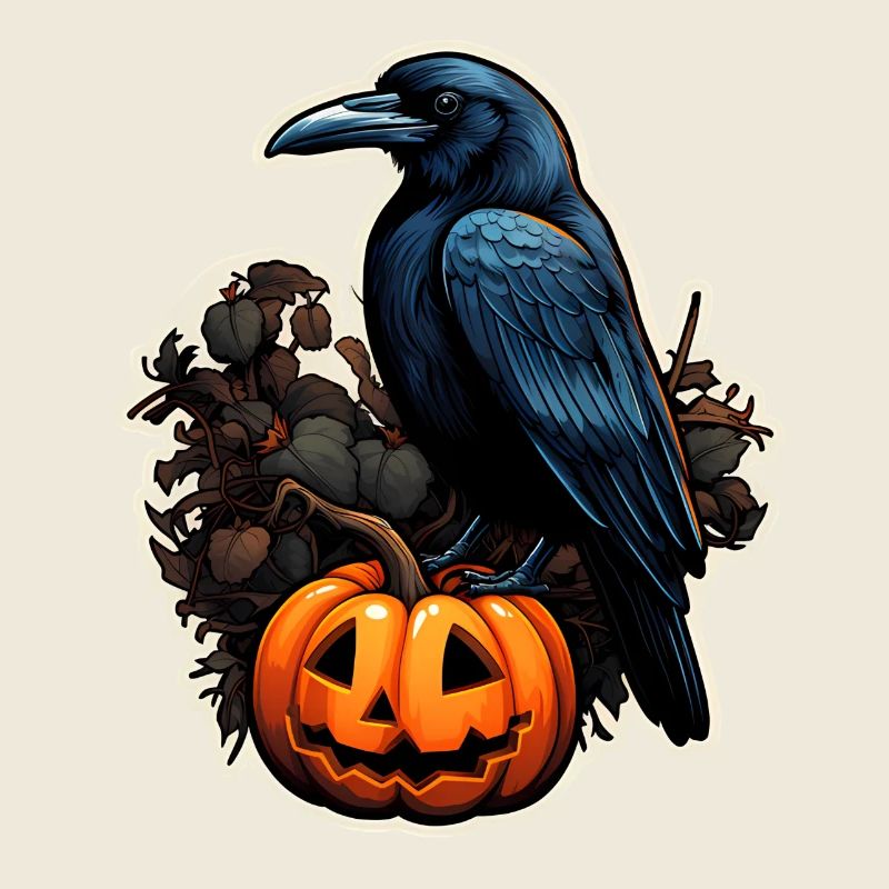 Krähe Rabe Halloween