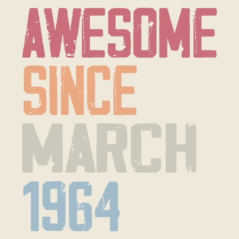 1964 Mars Naissance Anniversaire Mars 1964 Cadeau