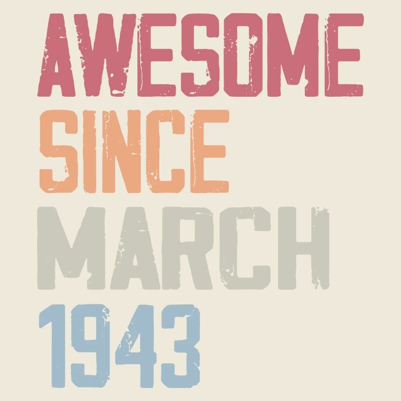 1943 Mars Naissance Anniversaire Mars 1943 Cadeau