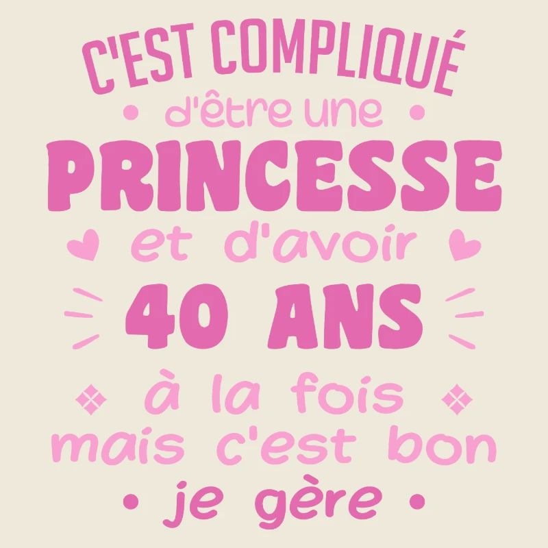 Femme Princesse Anniversaire 40 Ans