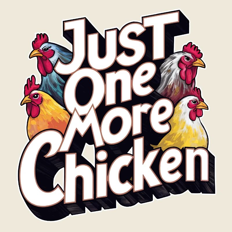 Juste un autre poulet drôle de conception de poulet dictant