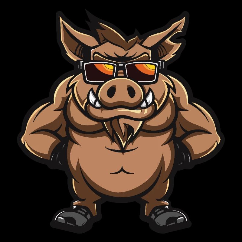 Sanglier Cochon Bande Dessinée Cool