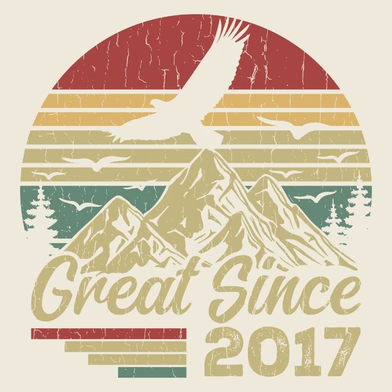 Jahrgang 2017 Retro 2017 Geburtstagsgeschenk