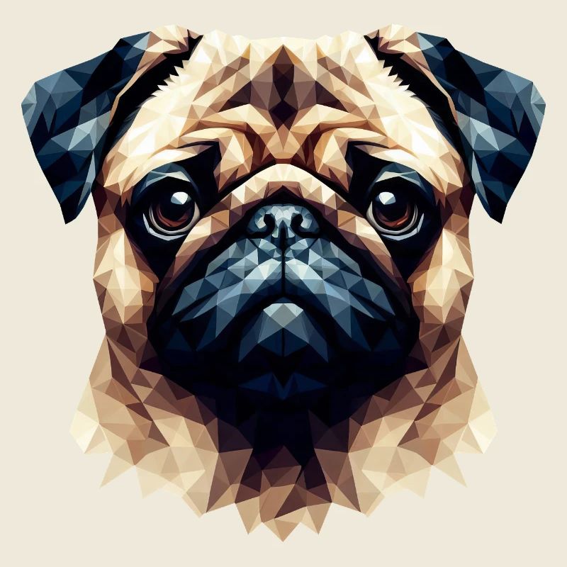 Carlin Chien Polygone Portrait Art Style