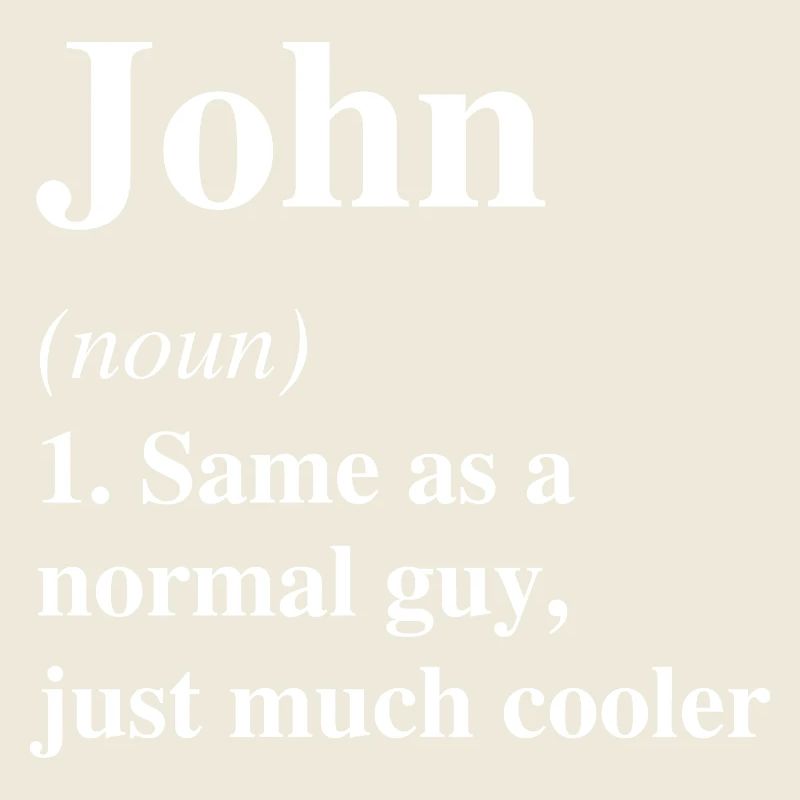 John Définition Cool Nom Dire Cadeau
