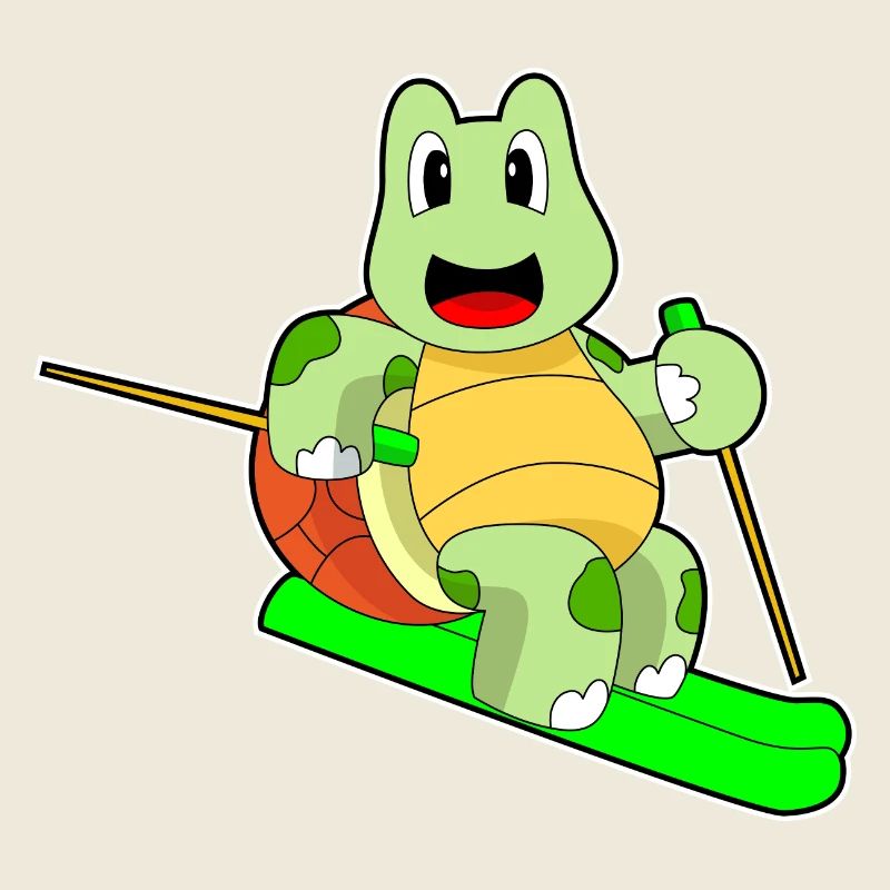 Turtle Skier Ski