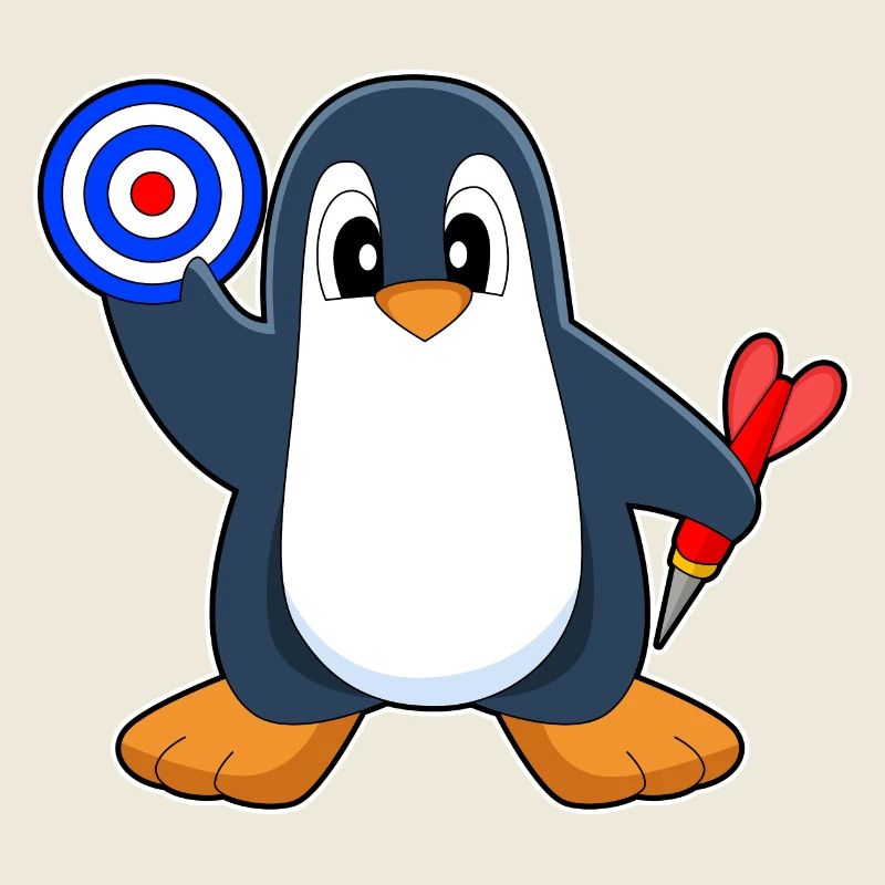 Pinguin Dart Dartpfeil