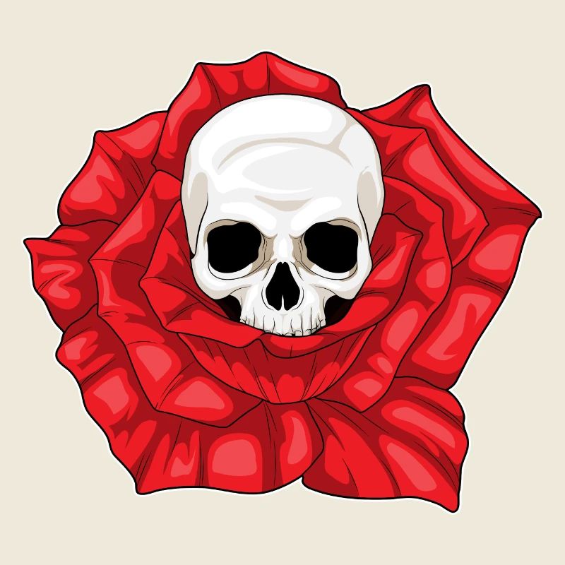 Fleurs de Rose Crâne
