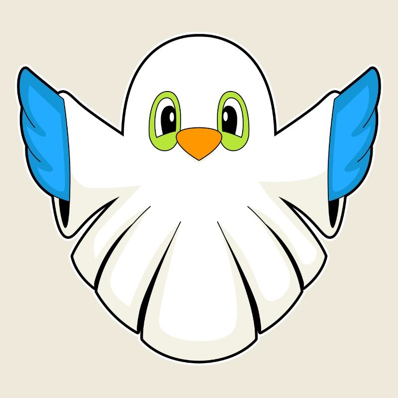 Bird Halloween Ghost