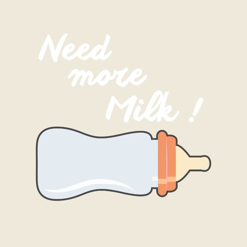 Besoin de plus de lait - conception drôle de bébé