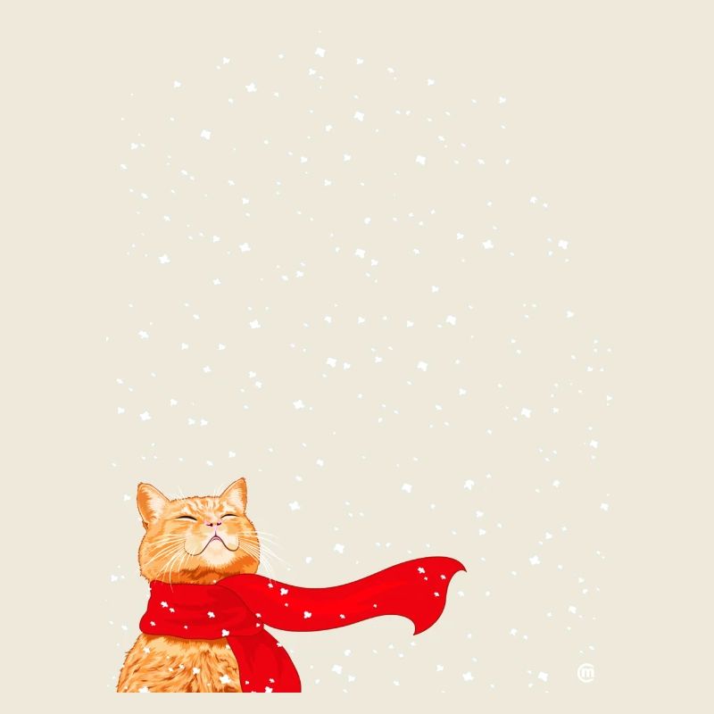 Schneekatze getigert