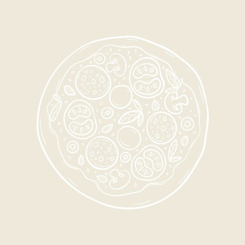 Pizza T-Shirt Pizza Blanc Design Graphique