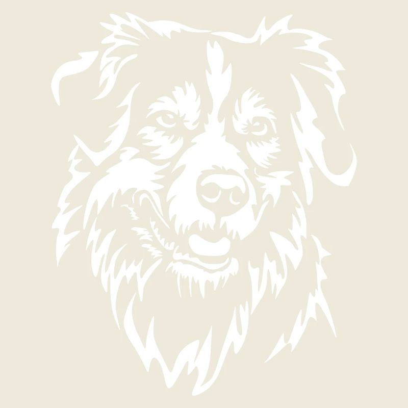Australian Shepherd Head "Black Edition"