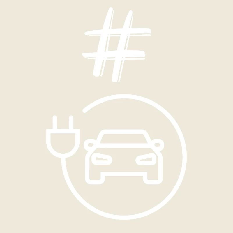 Electric Car Charging Circle Icon