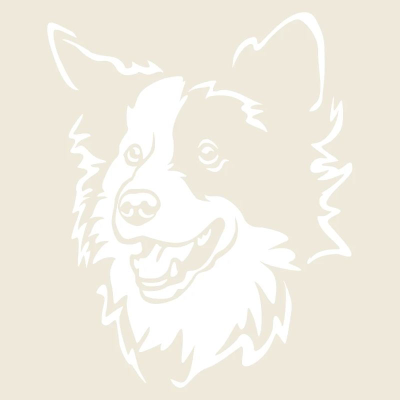 Border Collie Kopf "Black Edition"