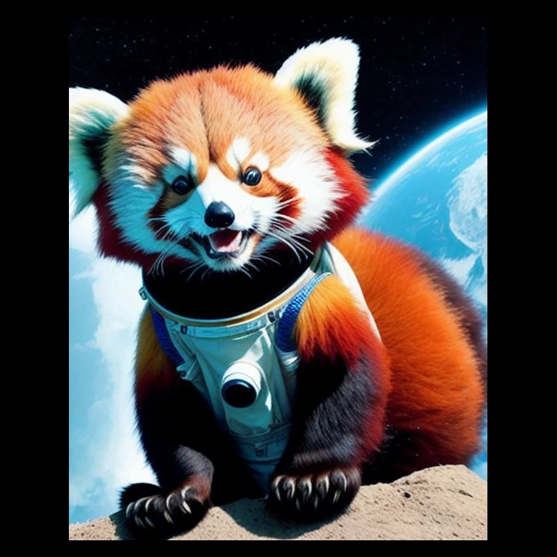 ROTER PANDA ADTRONAUT