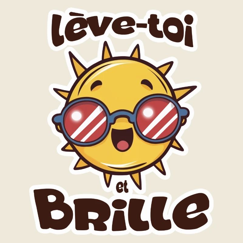 soleil brille chibi citation humour