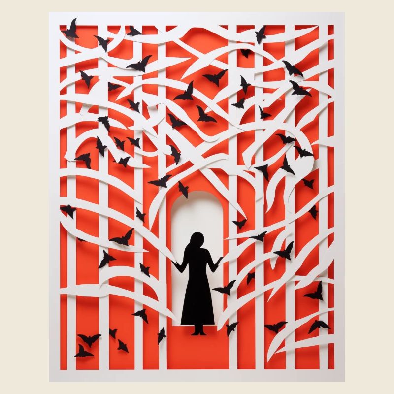 Papier découpé Oiseaux