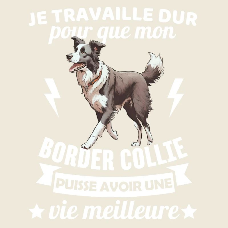 Humour border collie chien mignon 1
