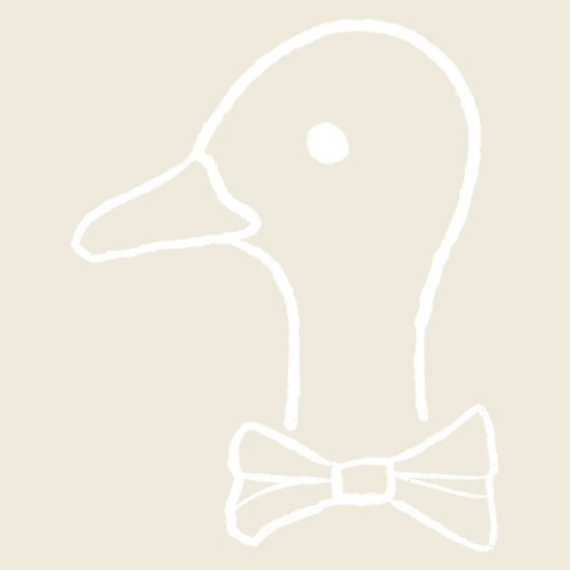 Ente mit Fliege