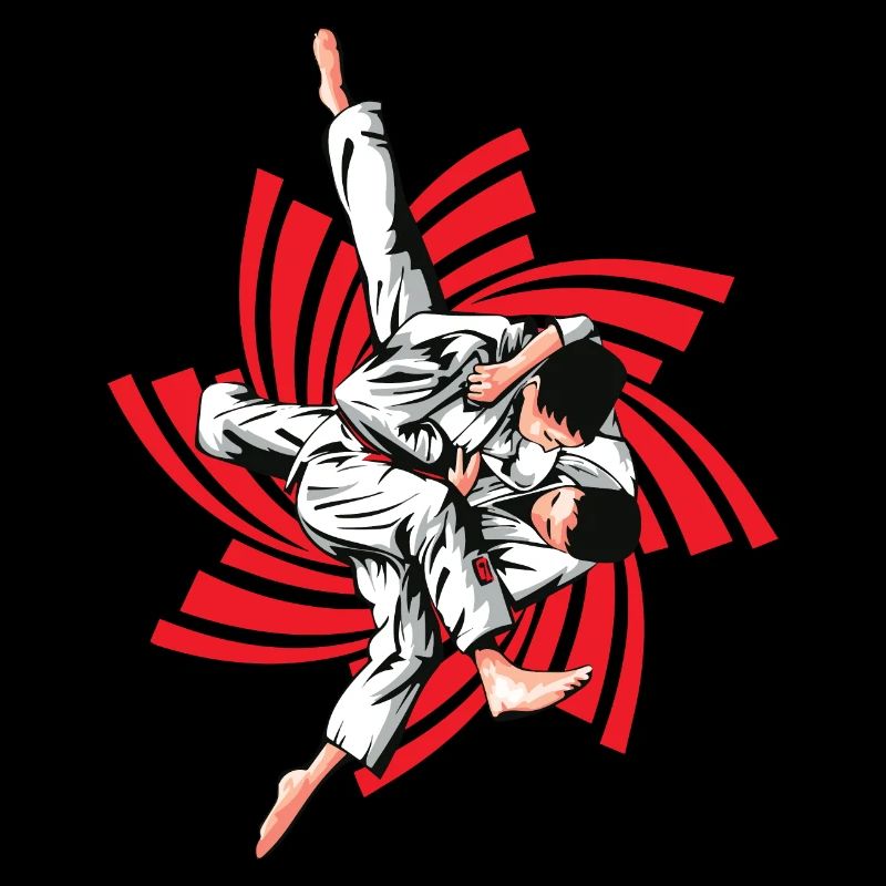 Roter Judo-Griff