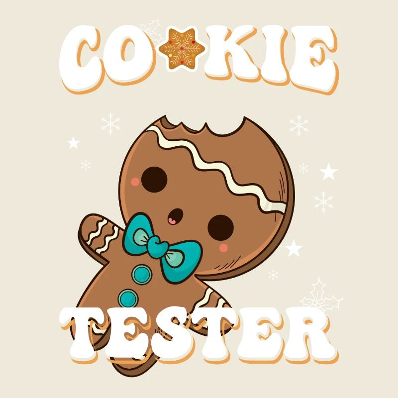 Cookie Tester Gingerbread Figurine Winter Joy