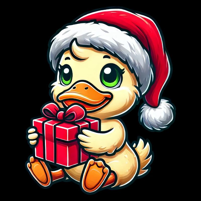 Idée cadeau de Noël canard Père Noël