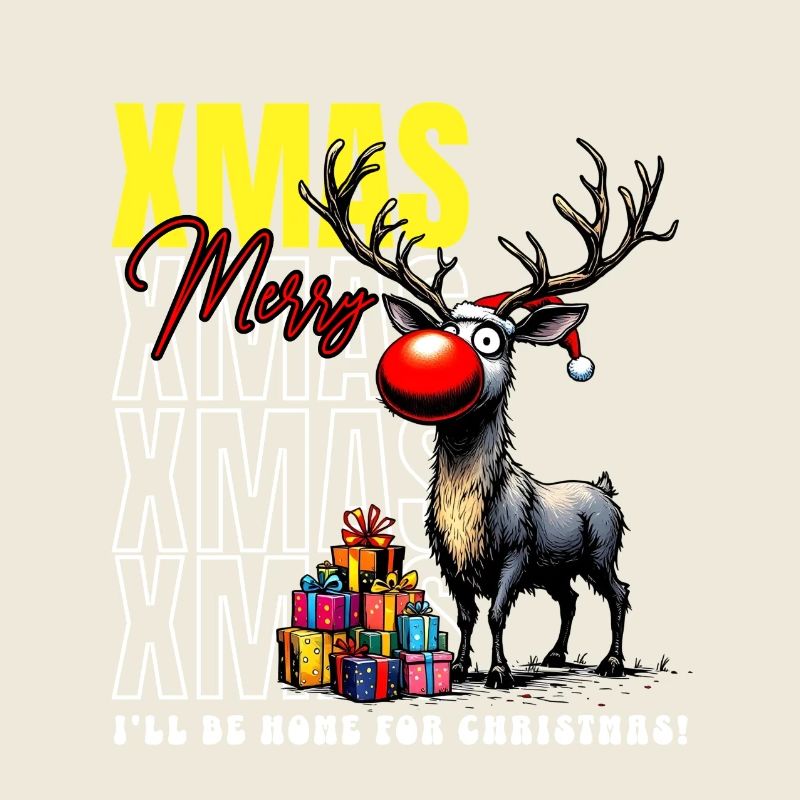 XMAS Merry Christmas Reindeer
