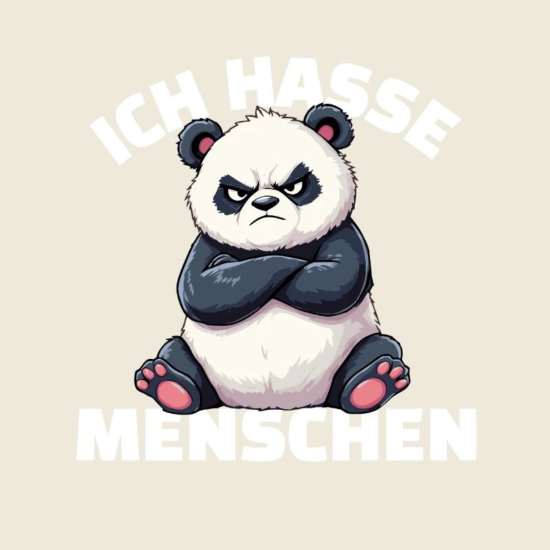 Grumpy Panda Hates People Design