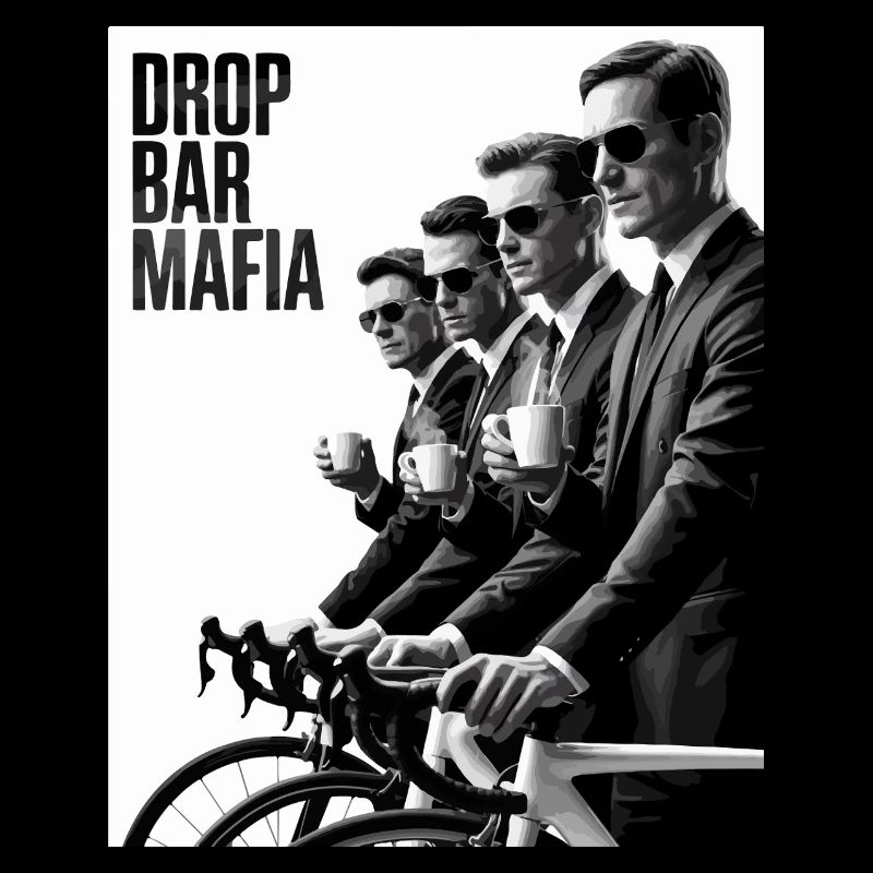 Drop Bar Mafia – Noir T-shirt de cyclisme