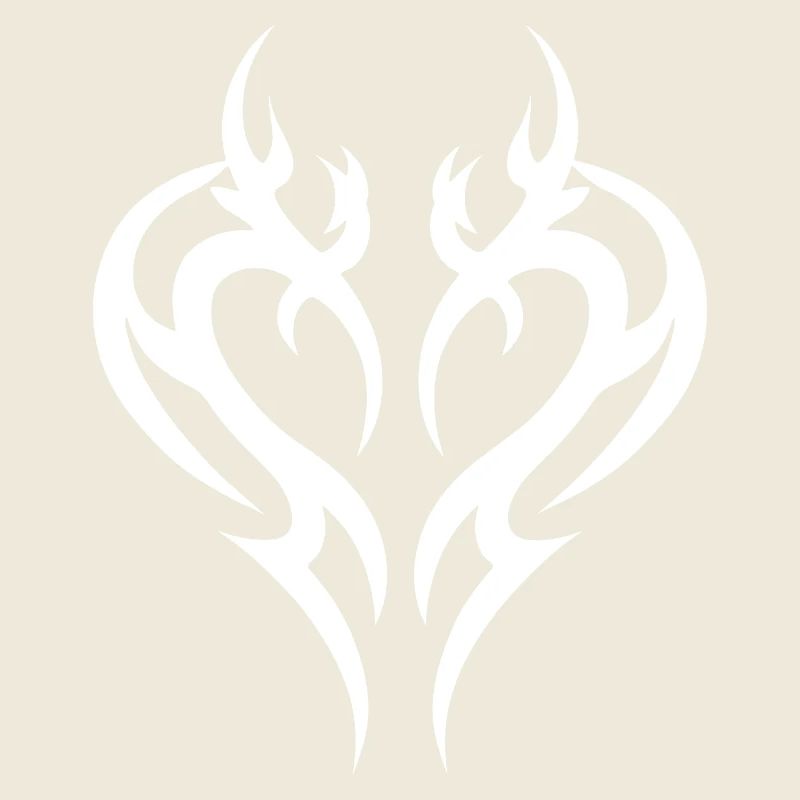 Tatouage de cœur tribal pour Emo et Goth