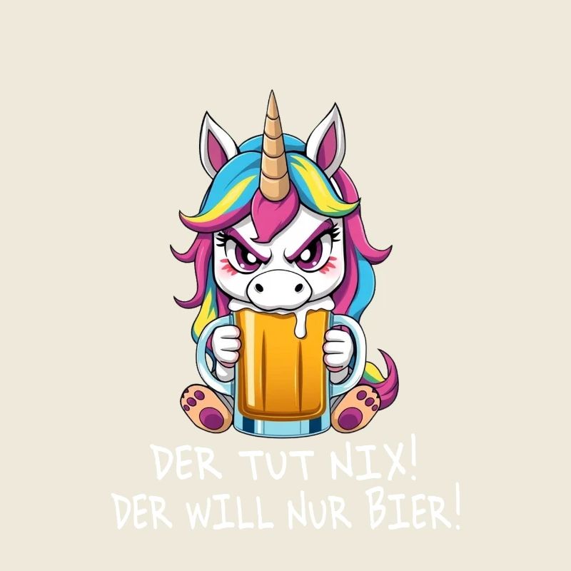 Einhorn - Der tut nix der will nur Bier trinken
