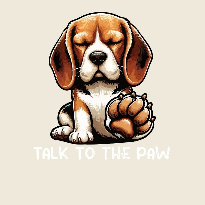 Talk To The Paw Beagle Beaglebesitzer Beaglehalter