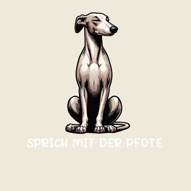 Parlez à la patte Whippet Greyhound Whippets
