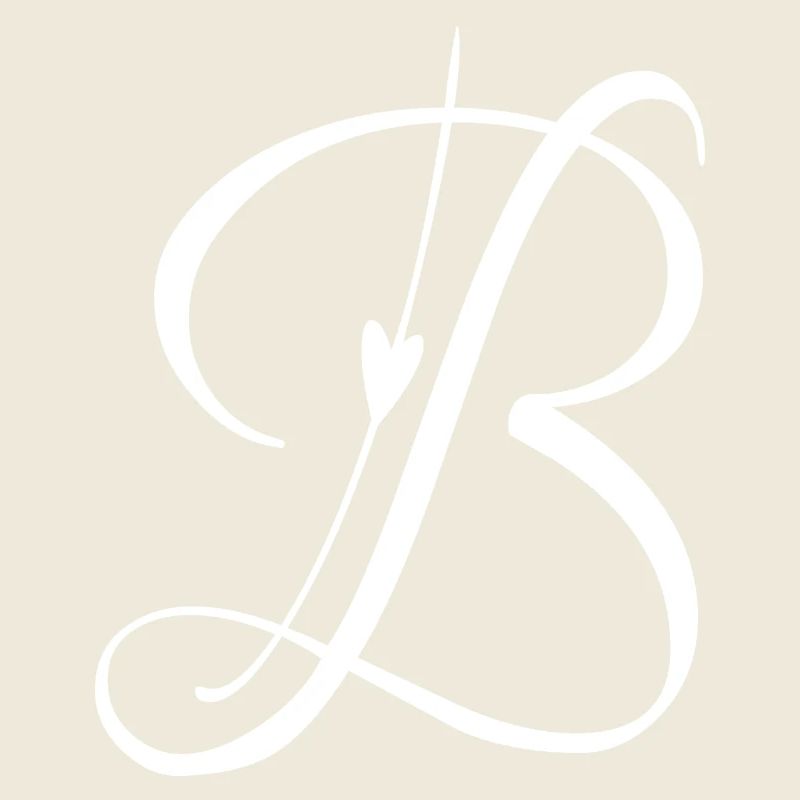 Lettre B Alphabet Initial Monogramme Poche Style