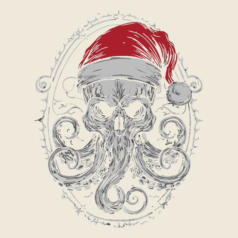 Dark Xmas Skull – Octopus Octopus Tentacle