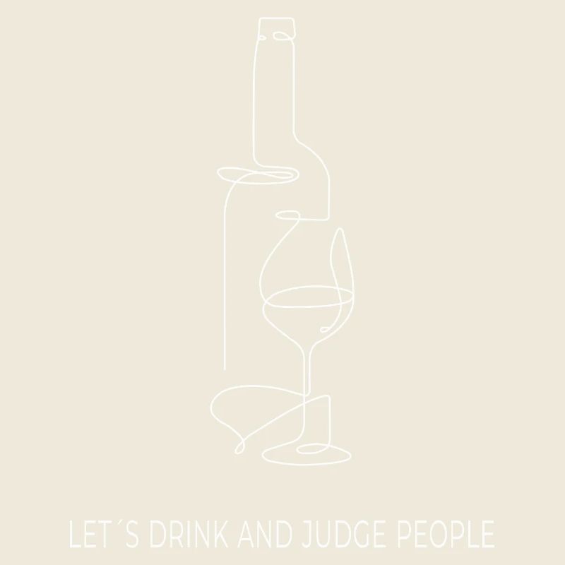 Drinks & Judging – One Line Art