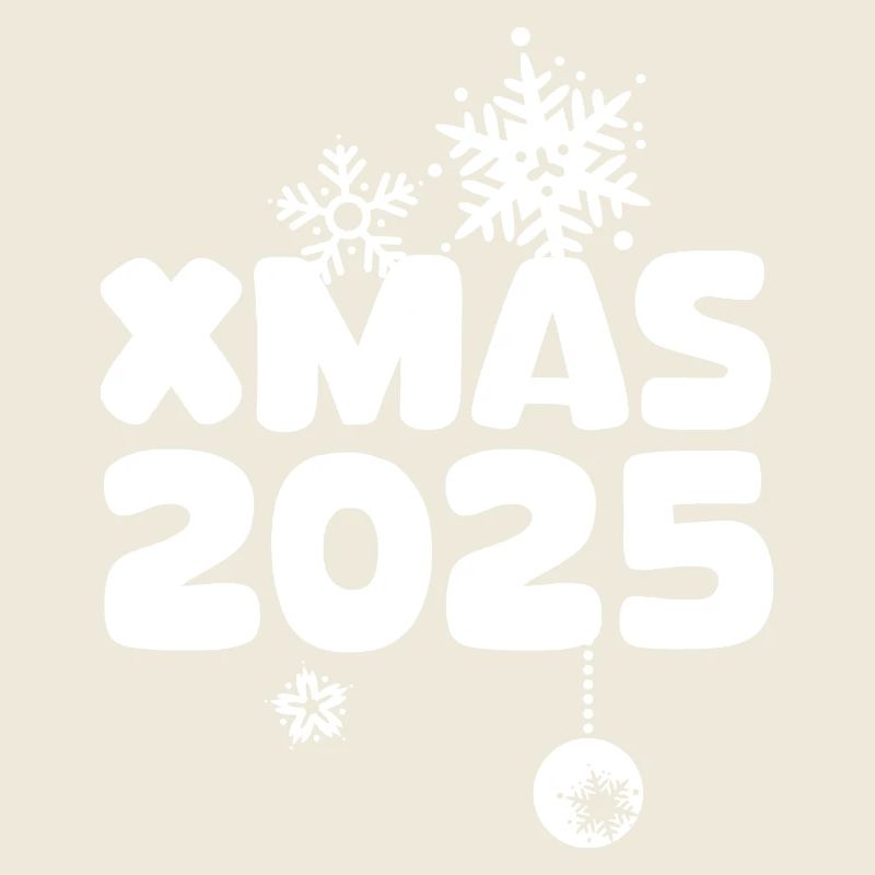 Noël 2025 avec un design de flocons de neige