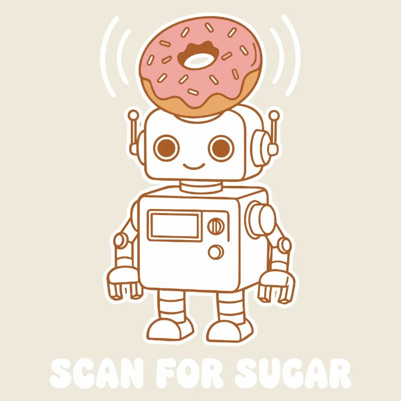 Donut-Roboter: Scan for Sugar