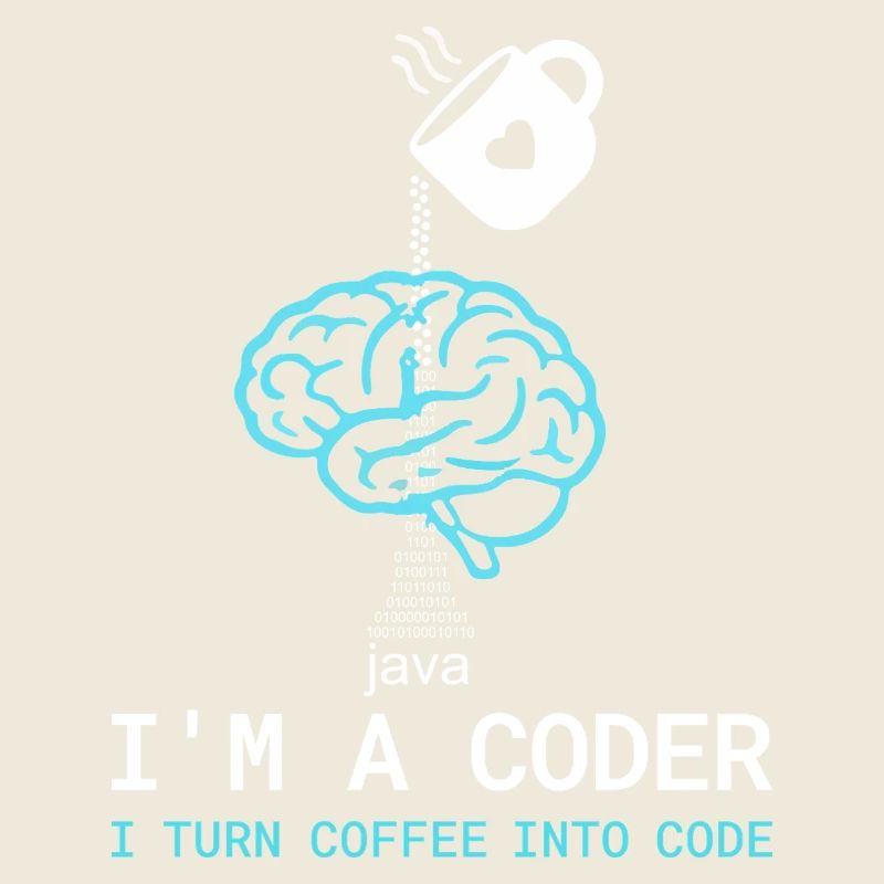 T-shirt Coder : Du café dans le code – Nerdy Programmie